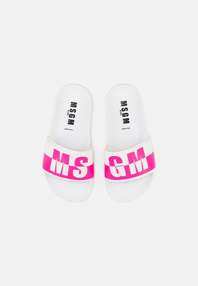MSGM Mulas - white-neon pink
