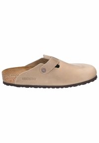 Pantolette flach - beige