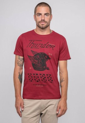 T-shirt imprimé - bordeaux