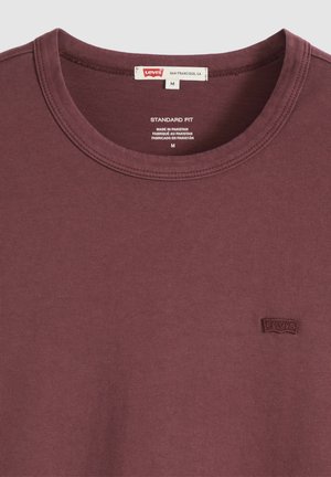 Levi's®, LEVI'S ORIGINAL TEE GARMENT DYE OXBLOOD - T-shirts basic - garment dye dark slate - reds -