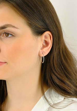 MUAU Schmuck, CREOLEN , 24MM - Boucles d'oreilles - weißgoldfarben
