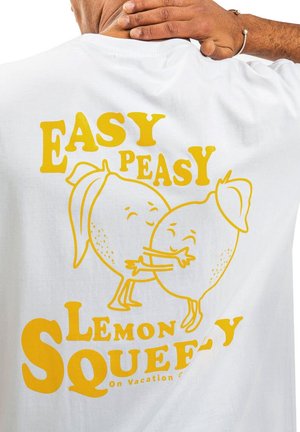 LEMON SQUEEZY - Print T-shirt - white