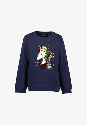 Blue Seven, BLUE SEVEN SWEATSHIRT CHRISTMAS - Strickpullover - nachtblau