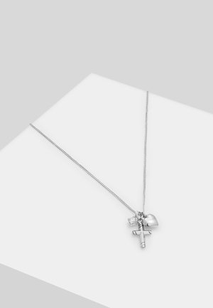 HEART CROSS - Necklace - silber