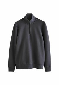 ZIP NECK FIT TEXTURED ZIP - Pusa - slate grey