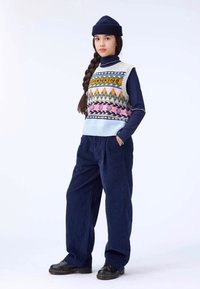 Molo GRACE VEST - Strikkegenser - kind argyle