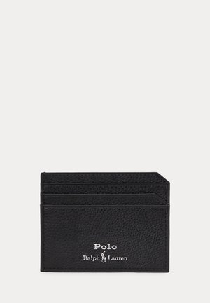 Polo Ralph Lauren, PEBBLED LEATHER CARD CASE UNISEX - Pénztárca - black