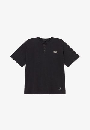 Kaotiko, BUTTON ROMANCE UNISEX - T-shirt basic - black