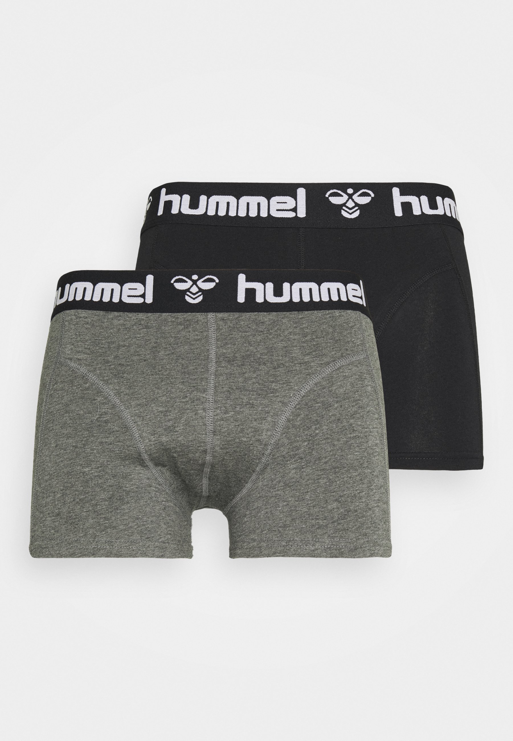 Hummel MARS BOXERS 2 PACK - Onderbroeken - black/dark grey  melange/meerkleurig - Zalando.nl