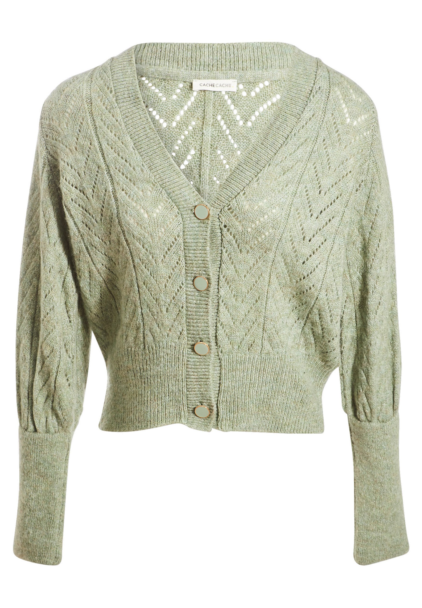 Cache Cache DURCHBROCHENE Gilet vert pastel/vert clair chiné