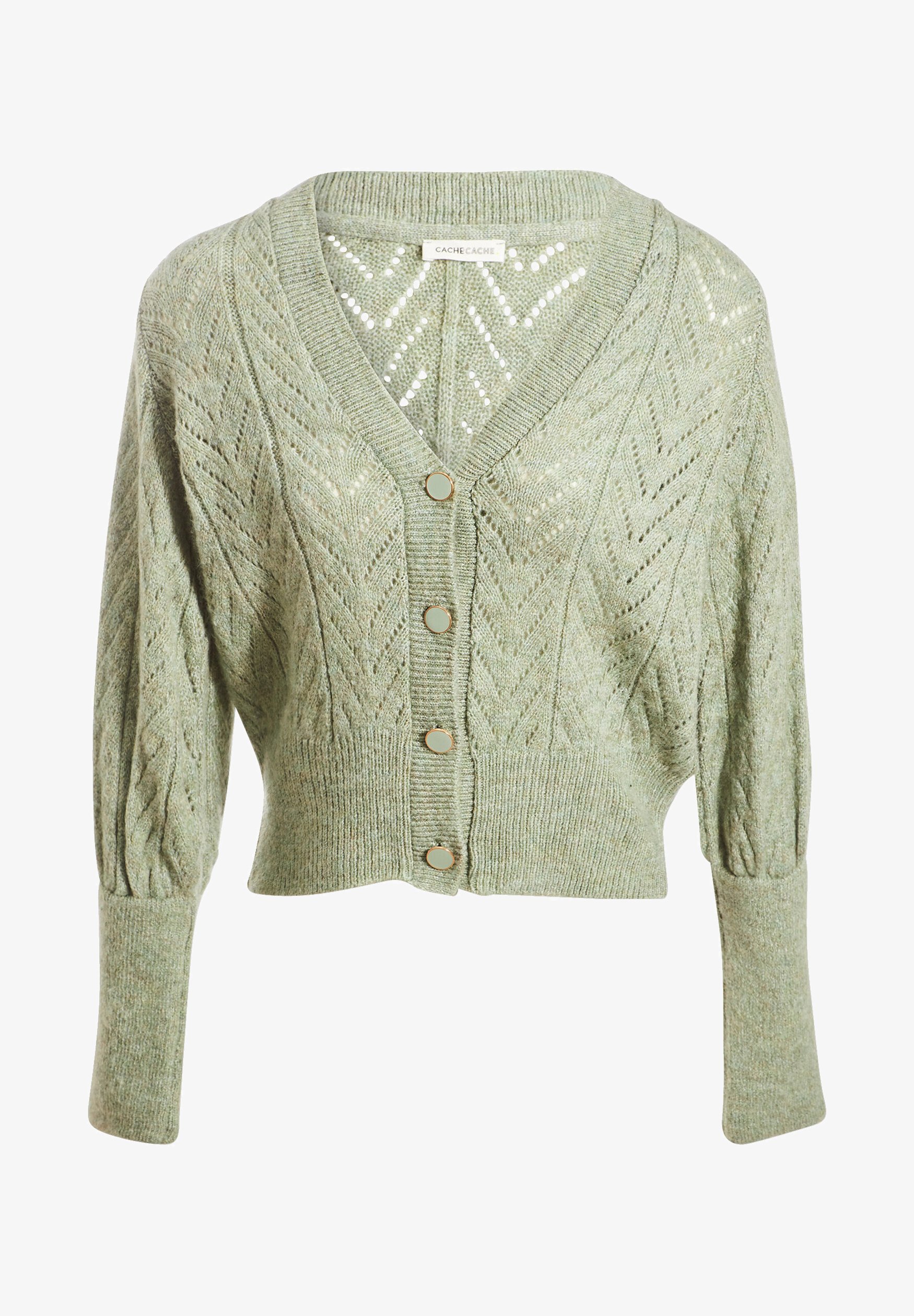 Cache Cache DURCHBROCHENE Gilet vert pastel/vert clair chiné