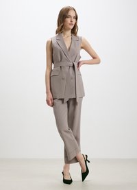 Calliope CLASSICO TINTA UNITA - Pantalon classique - marrone