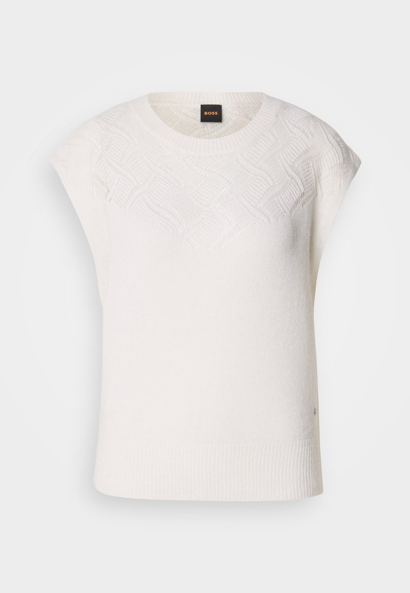 Boss T-shirt print wit Boss T-shirt print wit