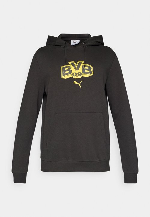 PUMA BORUSSIA DORTMUND FTBLCULTURE HOODIE - Club wear - black/faster yellow — photo 5