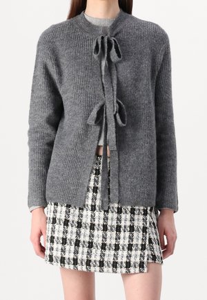 Cardigan - mottled dark grey