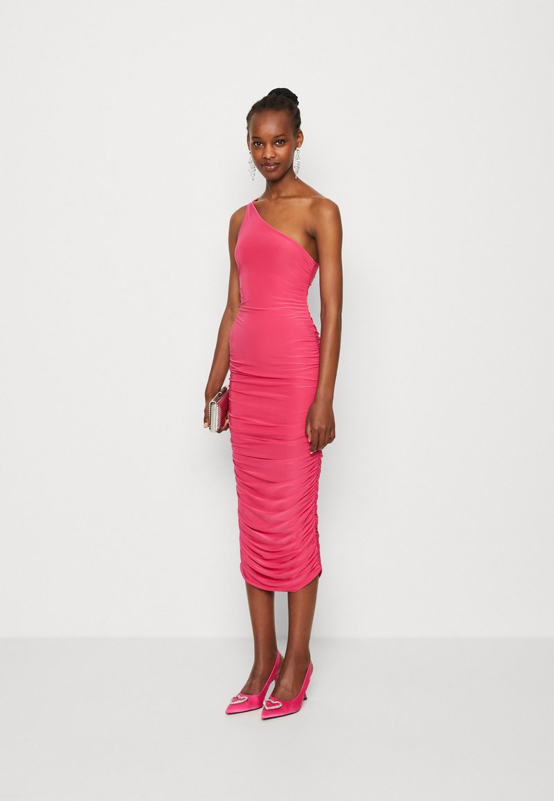ruched party dress
