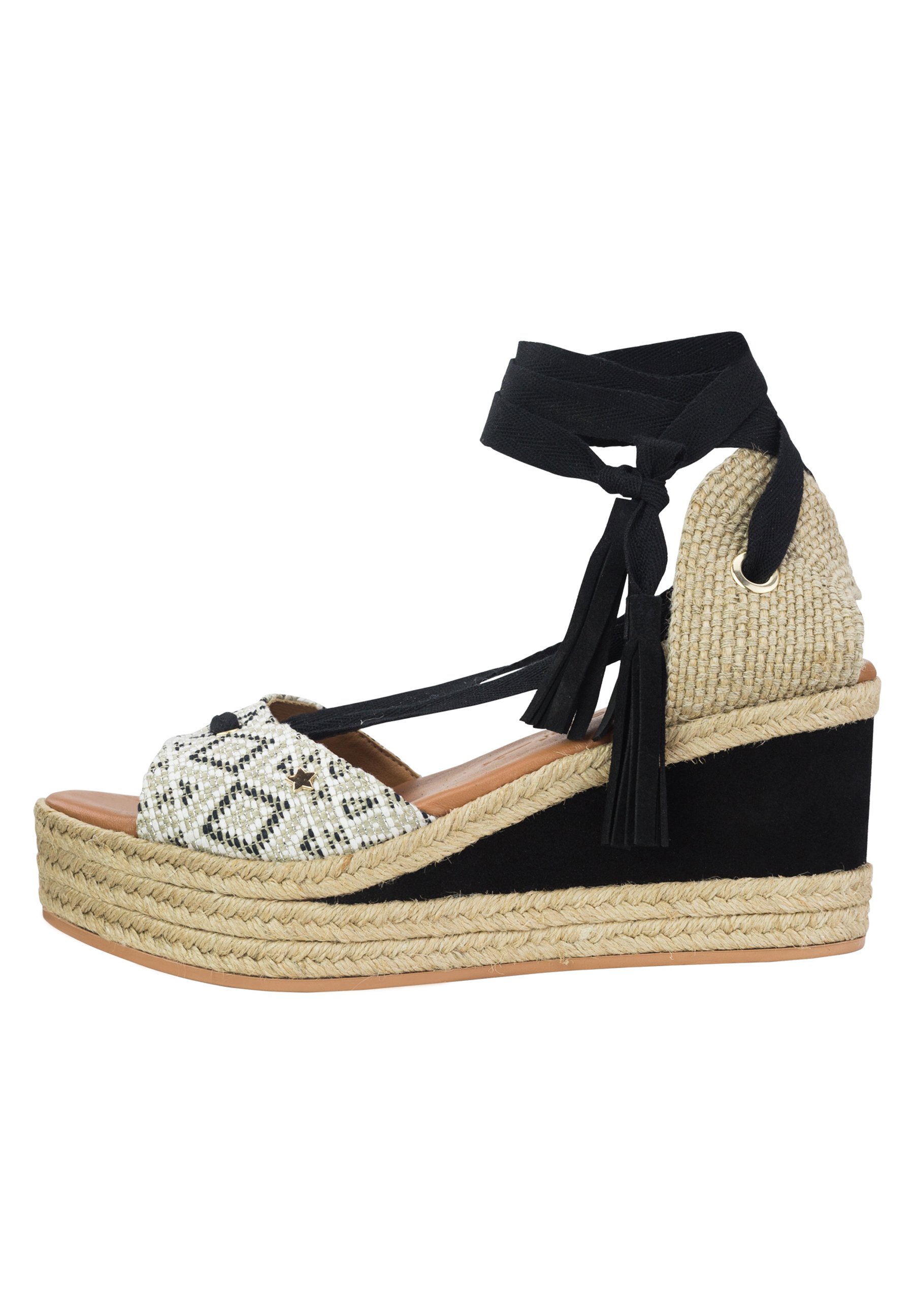 Priscila Welter Sandalen met sleehak - beige/Zwart - Zalando.nl