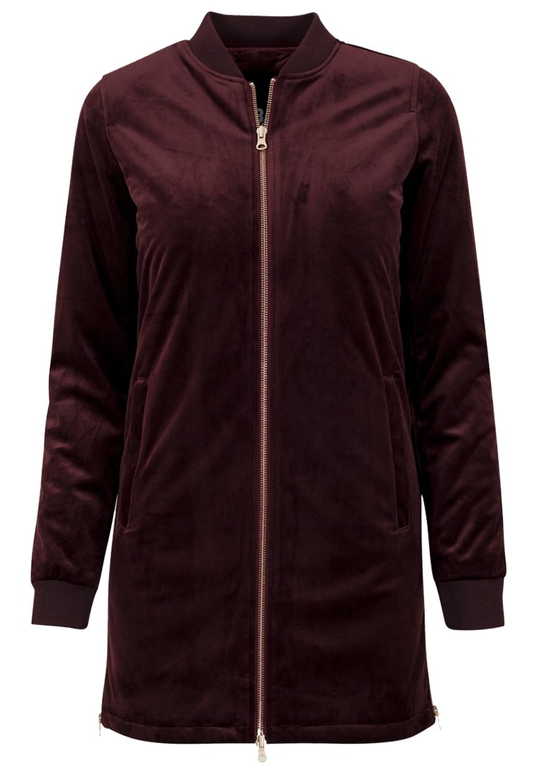 Urban Classics Bomber stiliaus striukė - burgundy