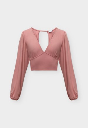 WAL G., CRISSY BACKLESS - Μπλούζα με μακριά μανίκια - mulberry