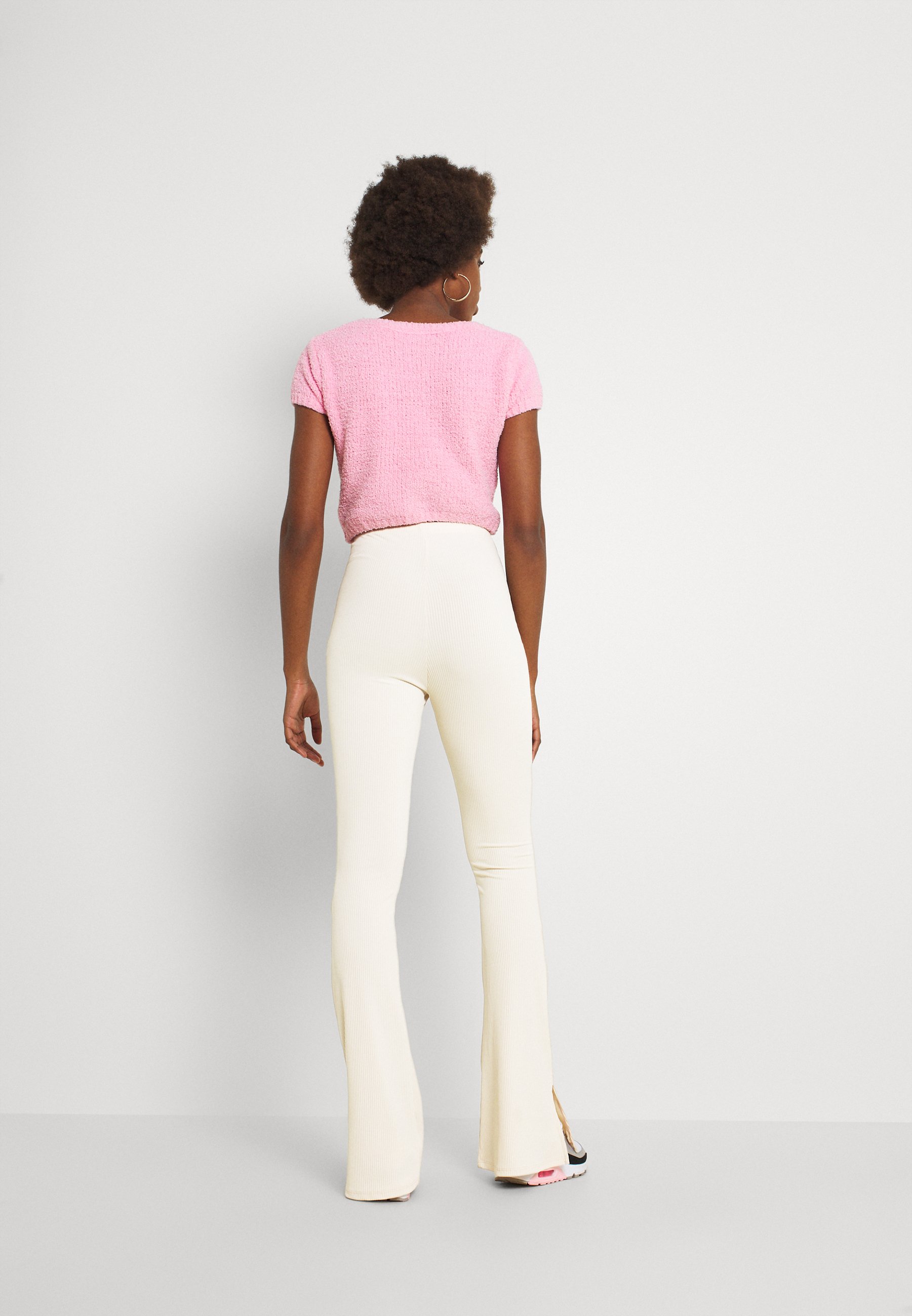 Missguided Tall SPLIT HEM - Broek - stone/graniet - Zalando.nl