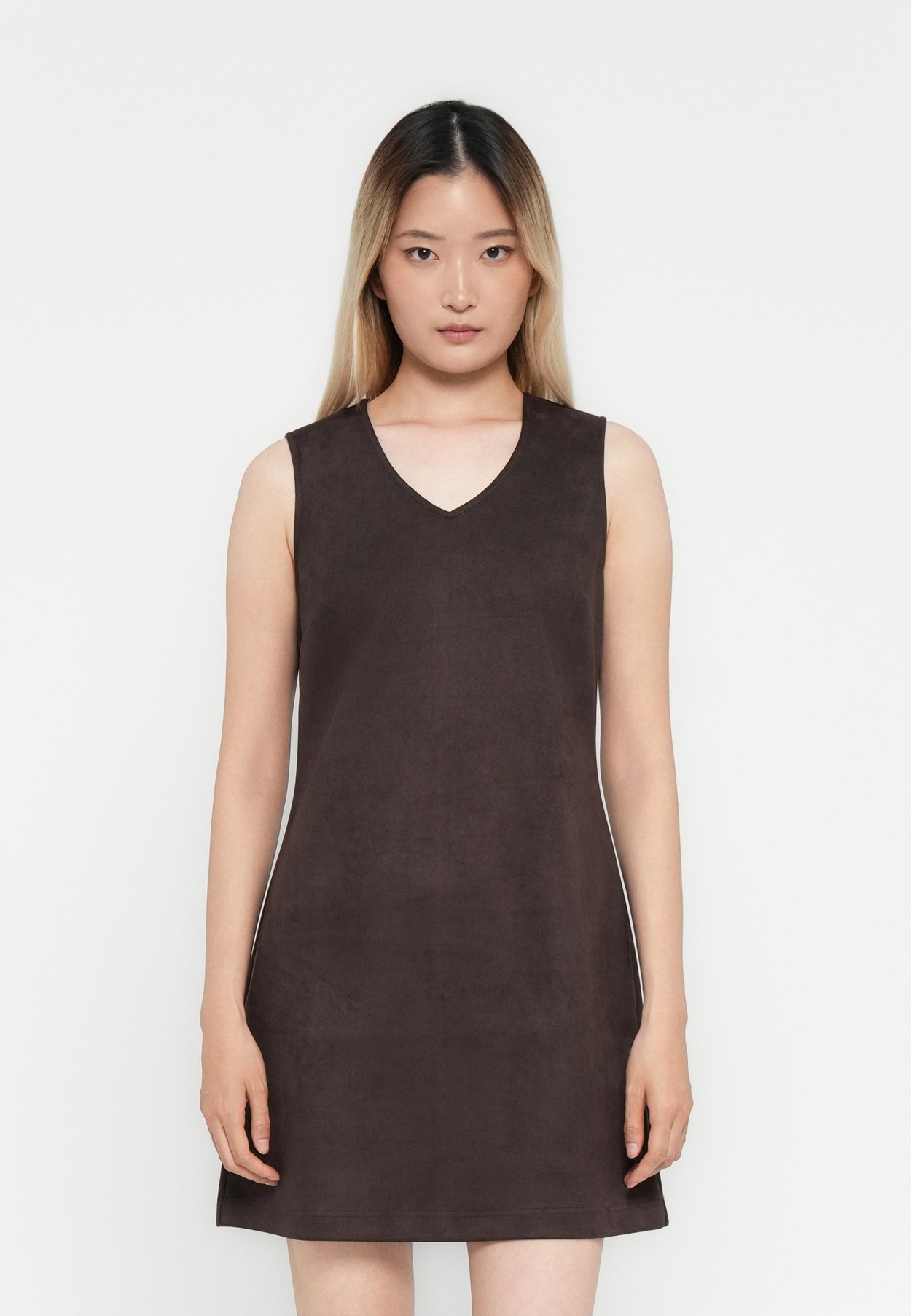 ONLYLVA LIFE FAUX SUEDE PINNY DRESS