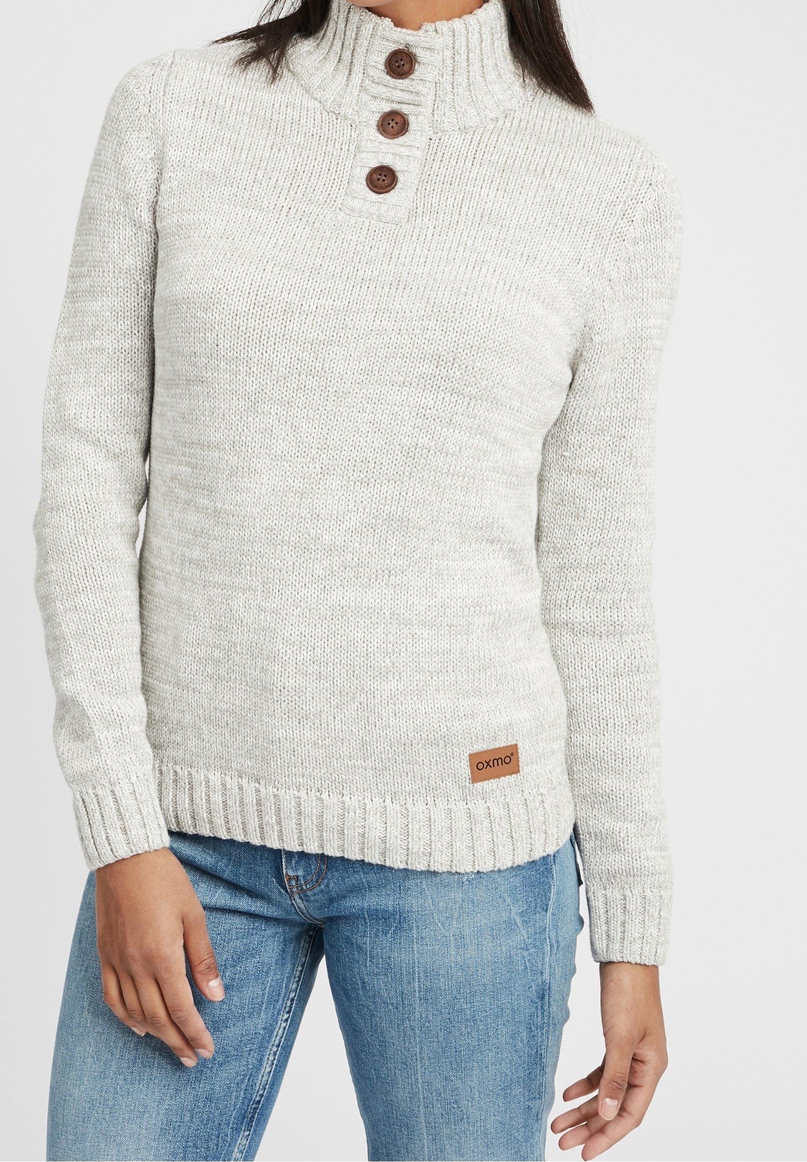 Oxmo Jumper mottled light grey (Pre-owned)