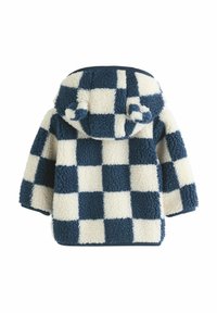 Next BORG REGULAR FIT - Fleecová bunda - navy checkerboard