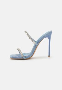 Simmi London DAIZY - Heeled mules - blue denim