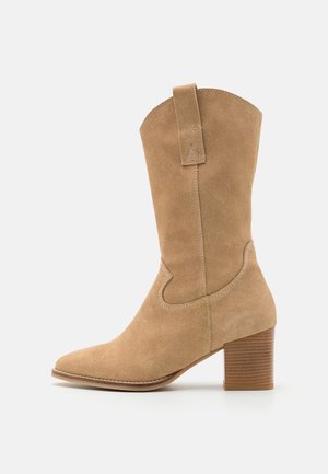 Cowboy-/Bikerlaarzen - beige