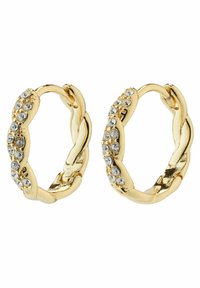 EZO UNISEX CRYSTAL HOOP - Naušnice - gold
