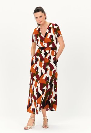 Caroll Maxi-jurk - marron fonce