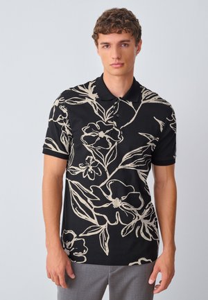 Next GEO PRINT - Polo - black gold floral