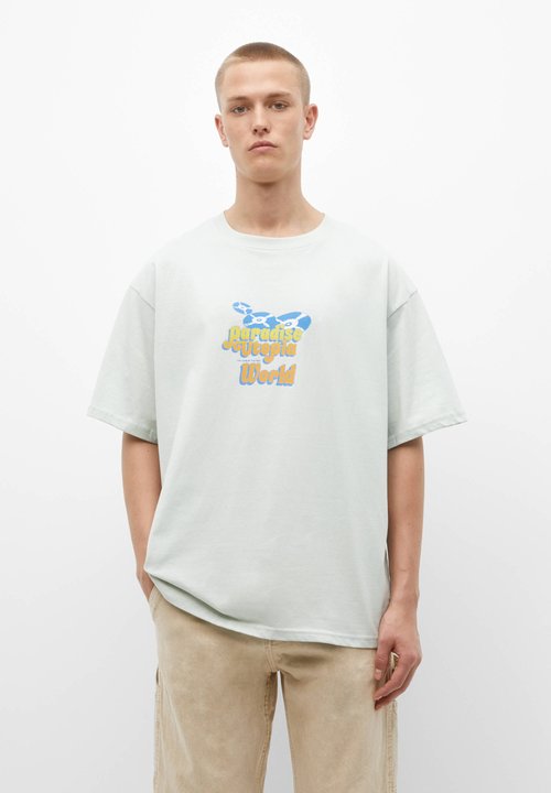 PULL&BEAR XDYE SLOGAN Tshirt imprimé green/vert ZALANDO.BE