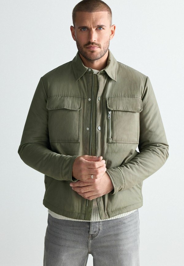 REGULAR FIT -COLLARED SHACKET - Übergangsjacke