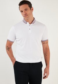 Polo marškinėliai - white/lilac