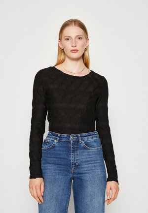 PIECES Tall PCLOLA O NECK - Langarmshirt - black