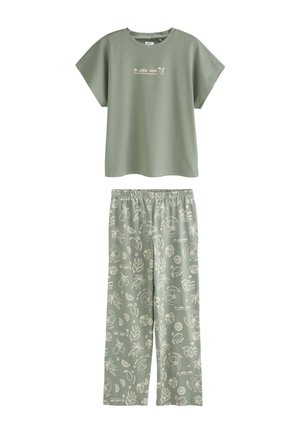 Next, SET - Pyžamo - sage green lemons