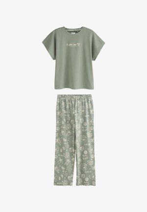 Next, SET - Pyjamas - sage green lemons