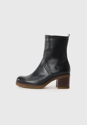 High heeled ankle boots - schwarz