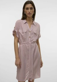 Vero Moda VMBUMPY SHORT - Abito a camicia - nostalgia rose