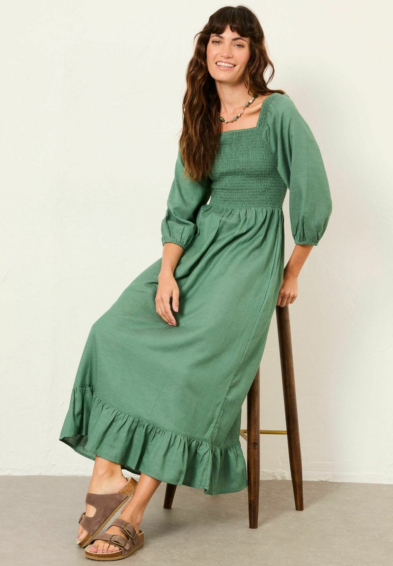 fatface green dress Joanna Green Floral Marks Dress
