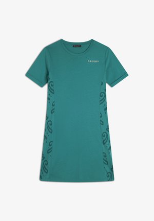 Freddy A MANICHE CORTE IN CON DETTAGLI - Vestido ligero - greenlake allover ikat green