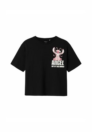 Print T-shirt - black