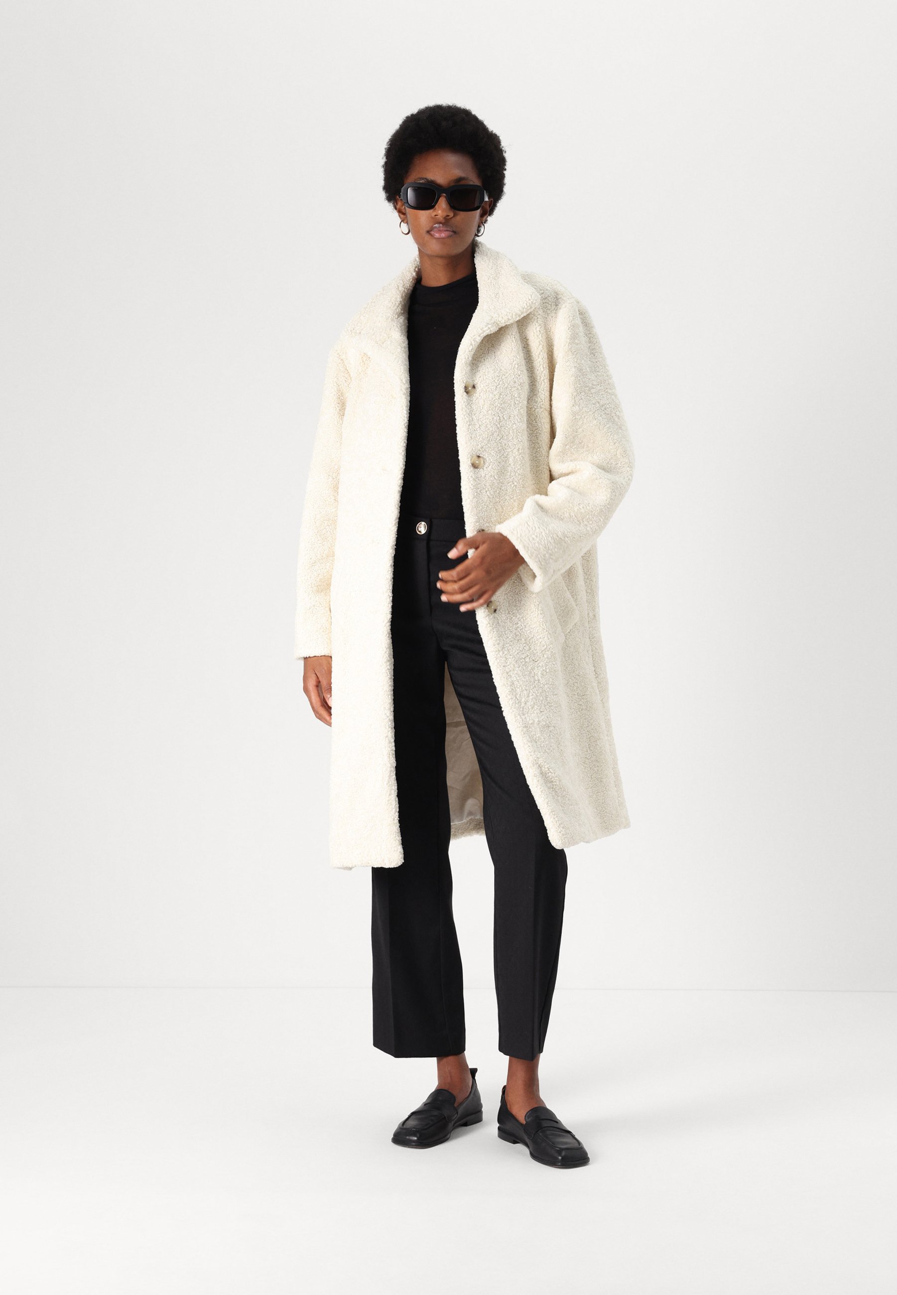 BOSS CAYLINA - Winter coat - open white/white - Zalando.co.uk