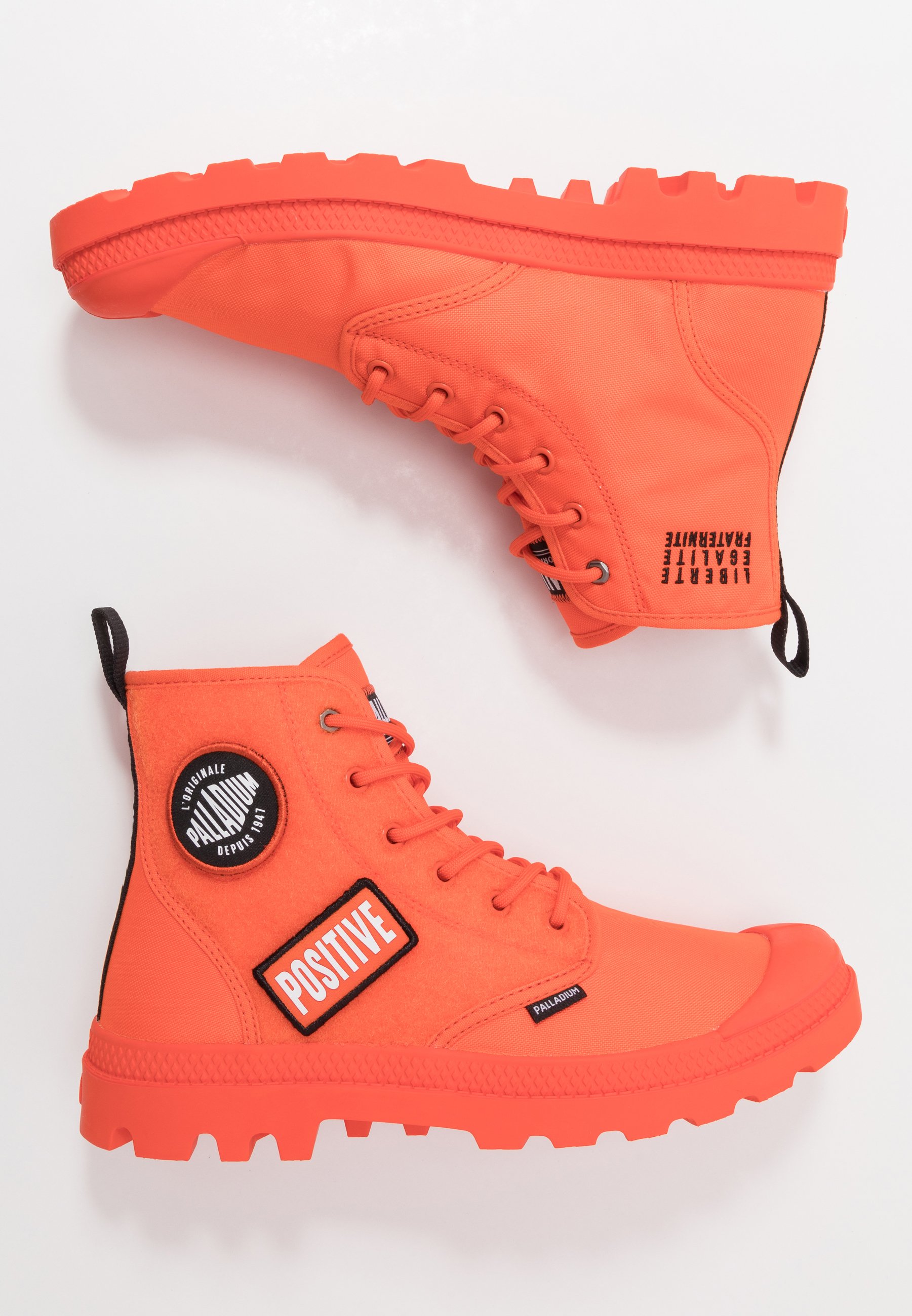 palladium orange boots