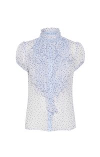 LILJASZ CRINKLE SS - Gombos blúz - heather nightsky harts