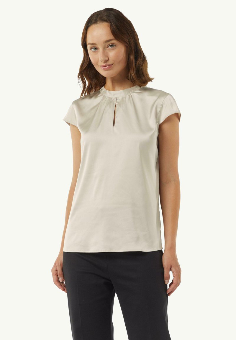 comma Bluse - helles beige