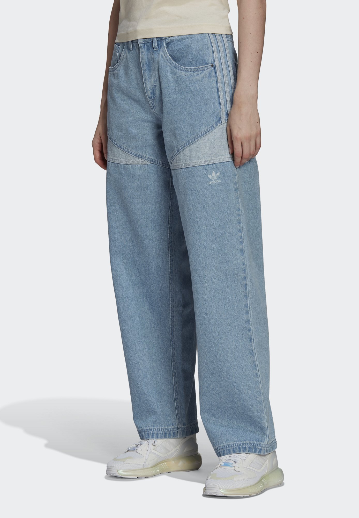 adidas PANTS - Jeans Straight Leg - blue/blå