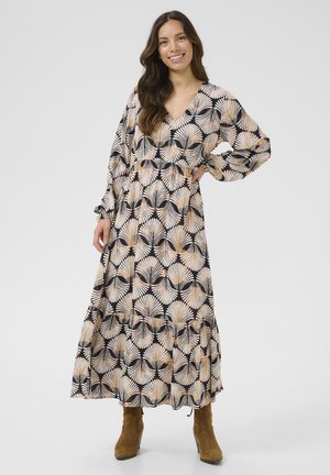 TIAH - Maxi dress - black/brown shell