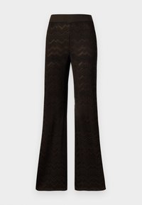 TROUSERS - Kelnės - solid color brown